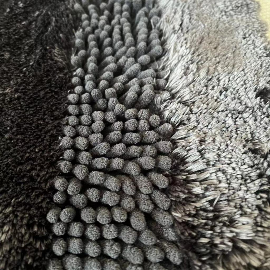 Chenille-Perlengarn-Badezimmer-Verdickungsmatte, rutschfeste Badteppiche im Waschbecken, Badewannen-Seitenbodenteppich, Duschraum-Fußmatte, Memory Foam 3D-Pad