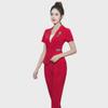 Xinzhi Yicai Foot Bath Technician Uniform - Sexy Stewardess Style Sauna Outfit (Model 2207-2)