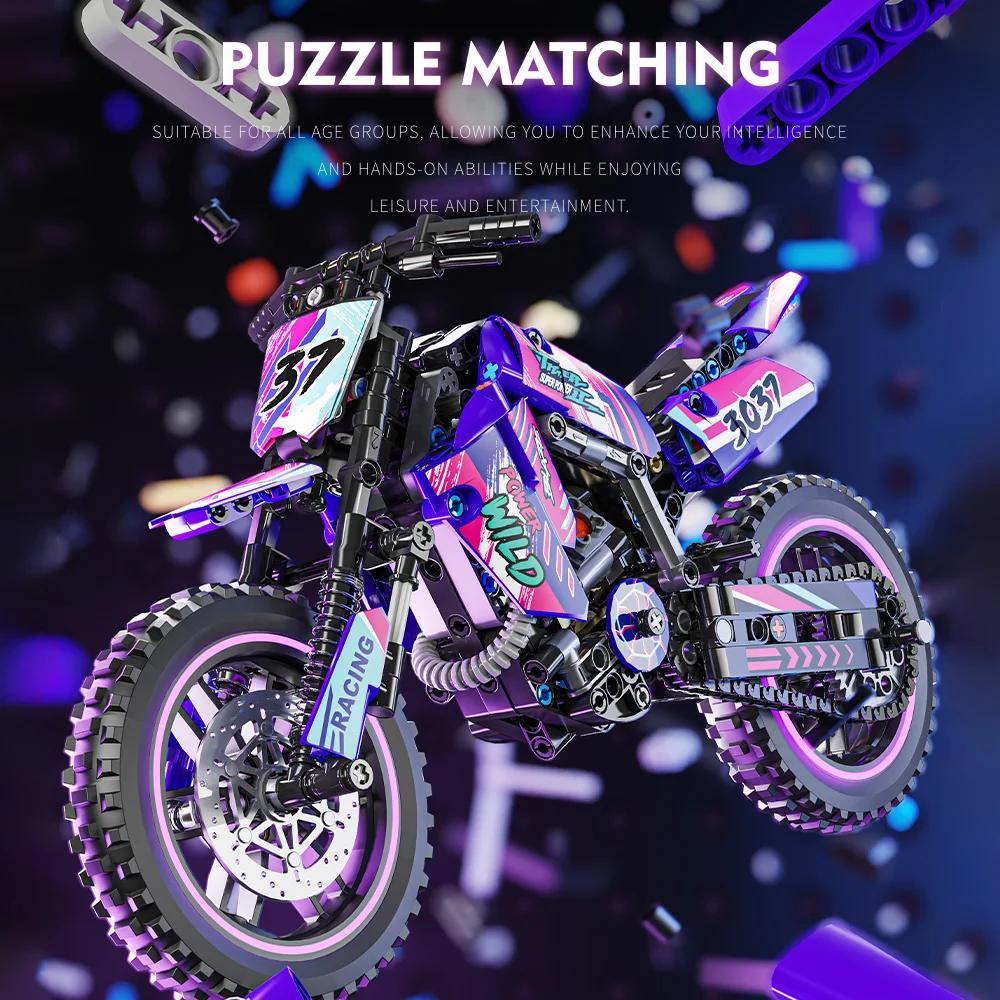 Ungiftiges Kreatives Motorrad Spielzeug Baustein Set Stem Konstruktionsbausatz Für Kinder Und Erwachsene Sammler Motorrad Modelle