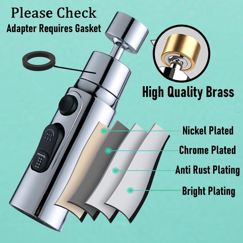 Leakproof Kitchen Faucet Head 3 Modes Tap Spout Filter High Quality Rotary Faucet Aerator