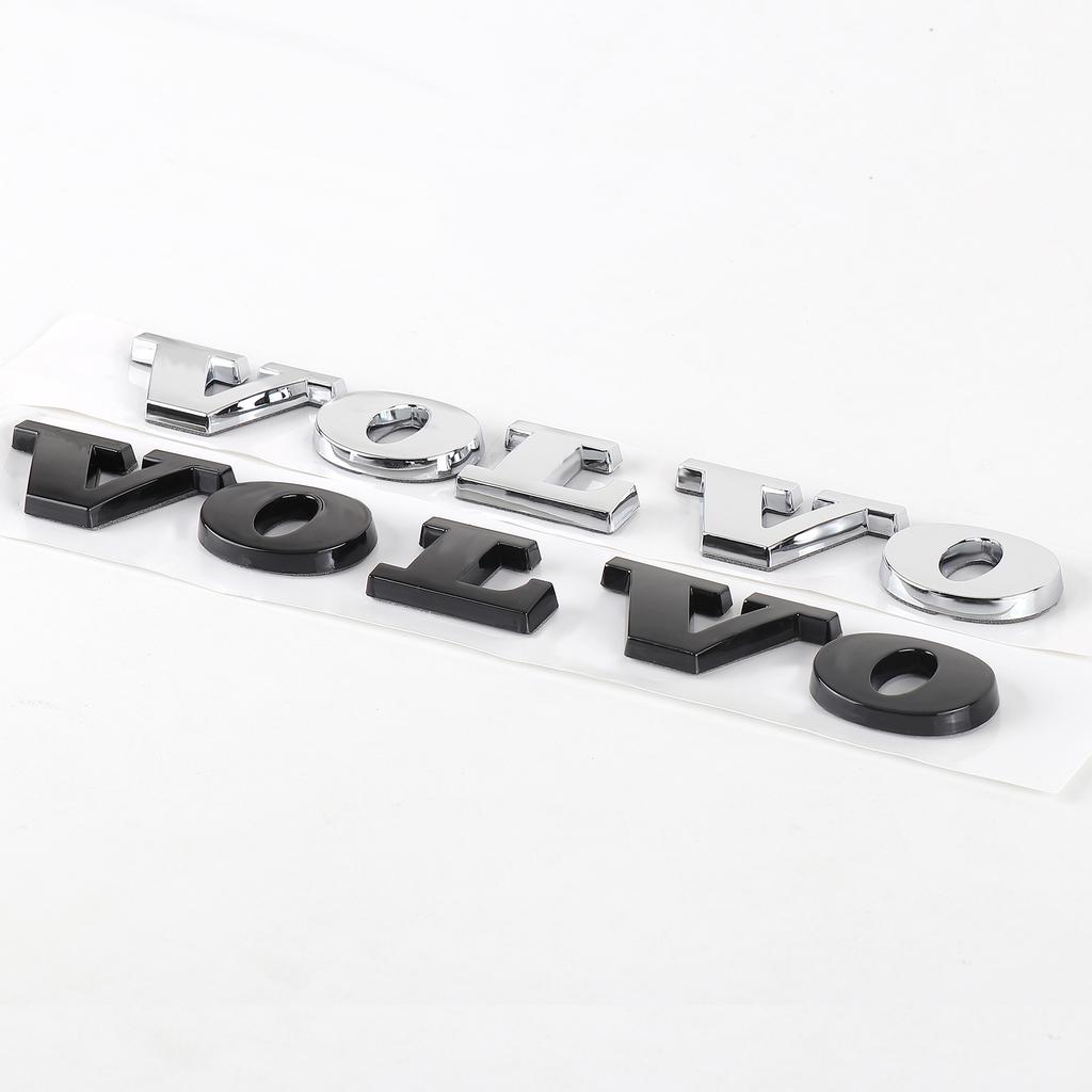 3D ABS Letter Emblem Sticker Car Rear Trunk Badge Decal for Volvo RDESIGN XC60 V60 S60L V40 V40CC S80L XC90 S60 XC40 C40 S60 V90 ari632