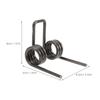 2Pcs Stainless Steel Torsional Spring Large Size Torsional Spring for Wire Stripping Repair Replacement Sturdy Reliable