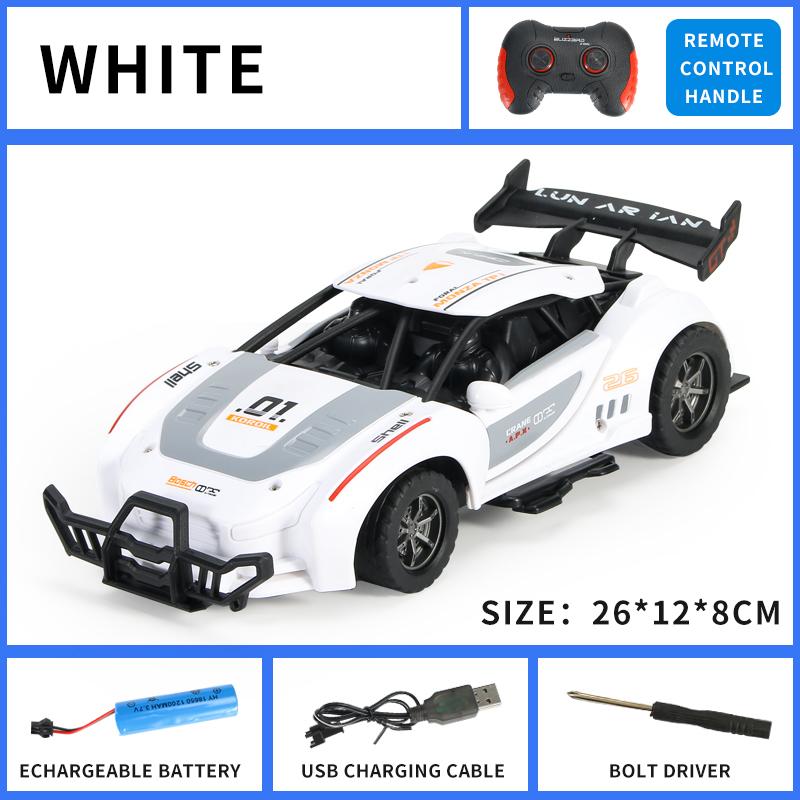 Children Toys Rc Car 2.4 G 1/14 High-Speed Double Door Open Remote Control Car Model Simulation Electric Machine Christmas Gift