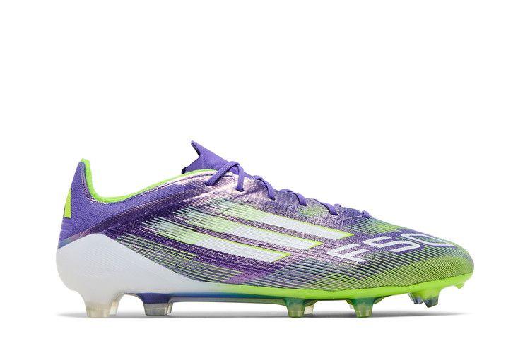Unisex Sneakers adidas F50 Elite FG Radiant Blaze Pack Purple Rush/Cloud White/Lucid Lemon