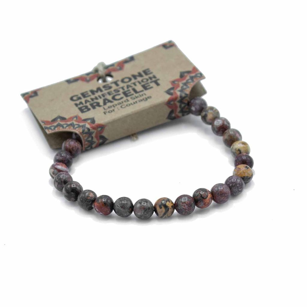 Leopard Skin Crystal Manifestation Bracelet