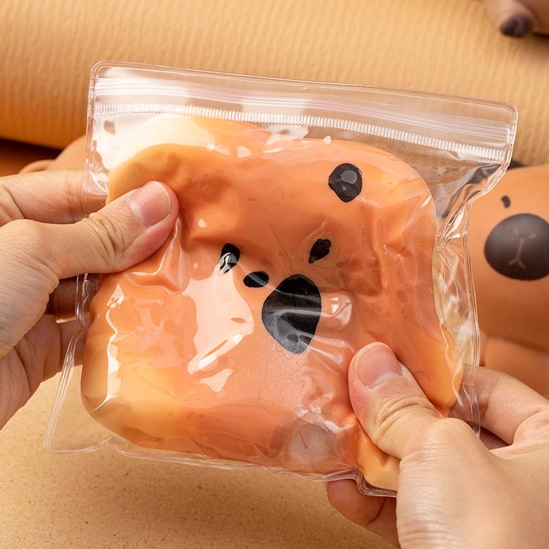 Cartoon-Wasserschwein Squishy Stressabbau Spielzeug Kneten Entspannen Fidget Ablenkungsspielzeug Kapibara Stressball Neuheit Partygeschenk Schreibtisch Dekoration