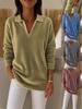Autumn Women's Retro Loose Long Sleeve Fleece Sweatshirt