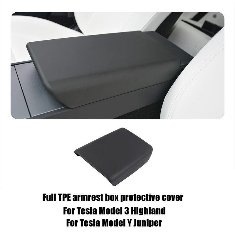 

Universal Non Slip Center Console Armrest Cover Protector for Tesla Model 3 Highland Tesla Model Y Juniper Car Accessories чорний