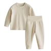High-Waisted Baby Belly Protection Warm Underwear Set for Autumn & Winter