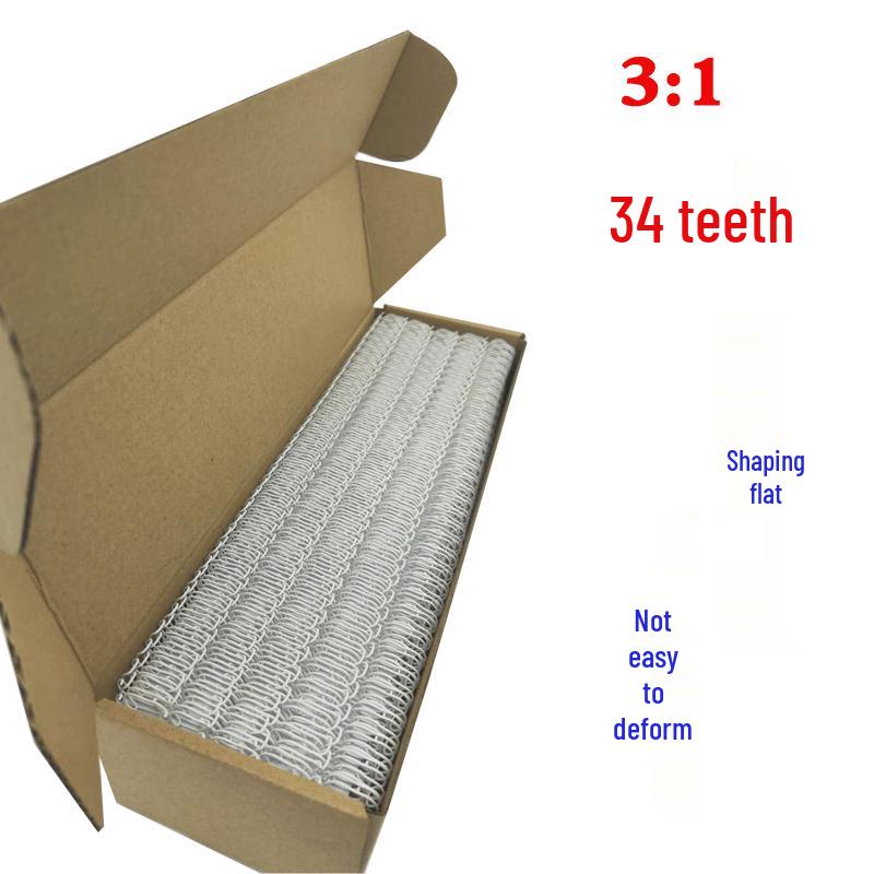 A4 Double-Loop 3:1 Notebook & Calendar Binding Metal Wire, 34 Holes