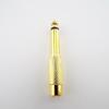 10Pcs Mono TS Plug Design 1/4" Mono TS Male Connector Gold-Plated Audio Adapter  DIY Audio Equipment