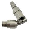 Pneumatic Universal Quick Connector With 360 Degree Rotation For Flexible Air Tool Operation In Confined Areas