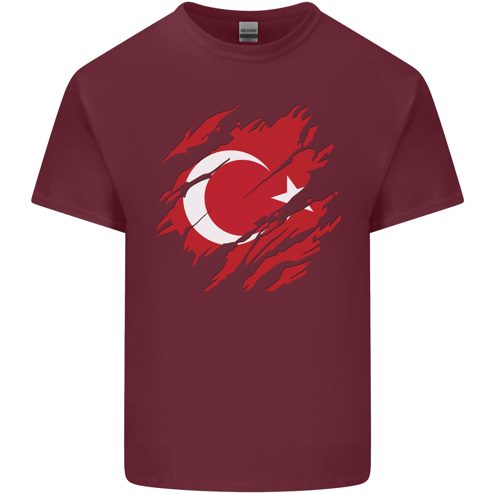 Torn Turkey Flag Turkish Day Football Unisexs Light Cotton Tshirt S