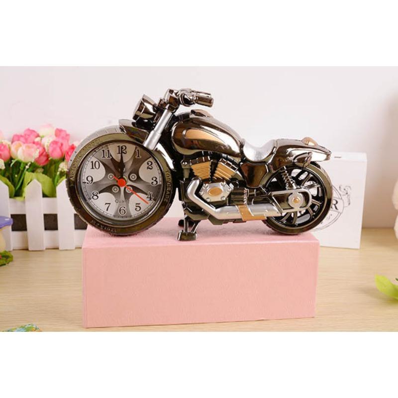 Domácí doplňky Wujin stříkaný motocyklový budík Retro sedlové hodiny