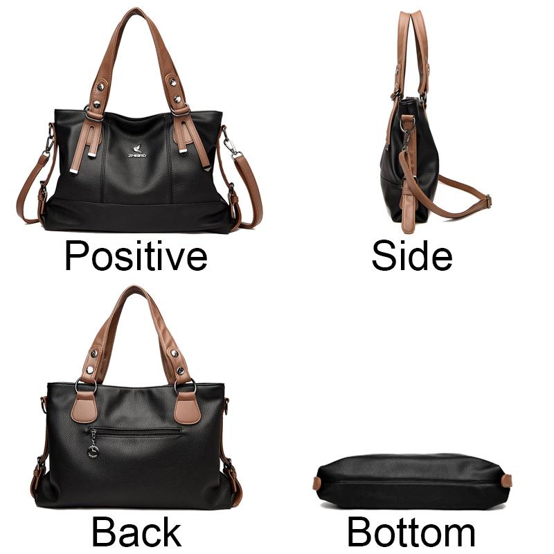 Borsa a mano in pelle di mucca al 100%, borsa a tracolla in vera pelle da donna, borsa a tracolla in pelle di mucca naturale di alta qualità, grande capacità