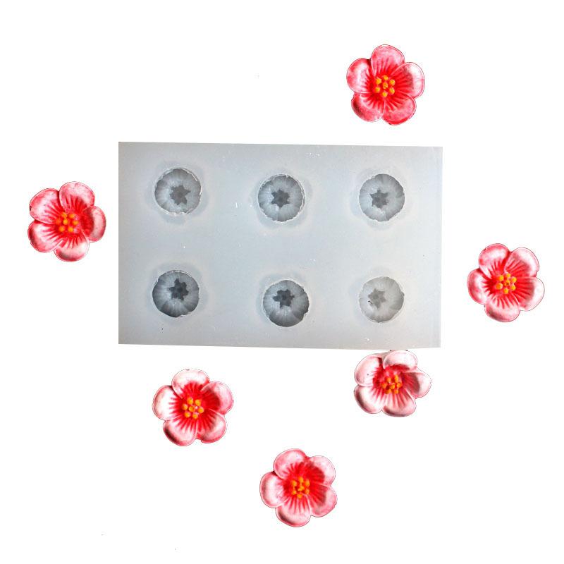 Sugarcraft Cherry Blossom Flower Silicone Mold Fondant Mold Cake Decorating Tools Chocolate Gumpaste Mold Kitchen Baking Tool