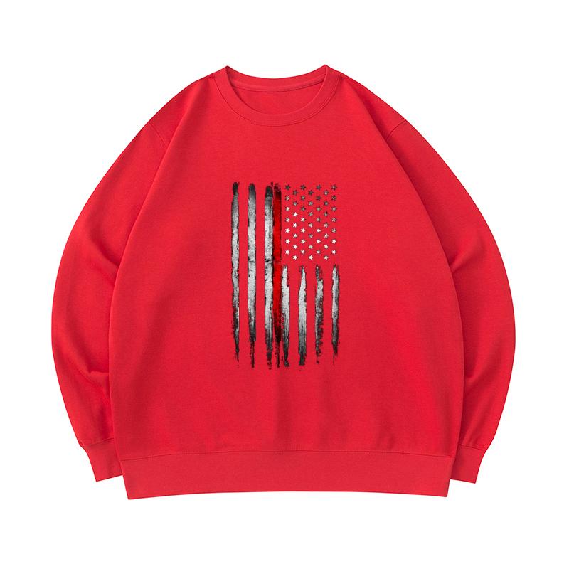 red line sweatshirt