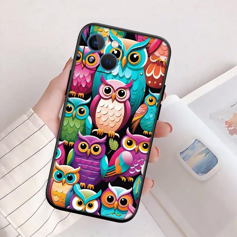 

RP13 Cartoon Art Owl Phone Case for OPPO A40 A60 A80 A15 A16 A16K A12 A17 A17K A54 A54S A53 A53S A55 A56 A57 A98 F23 OPPO A54 4G
