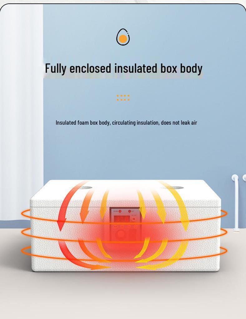 Smart Automatic Incubator for Quail, Duck, and Goose Eggs - Compact and Intelligent Hatching Machine for Home Use