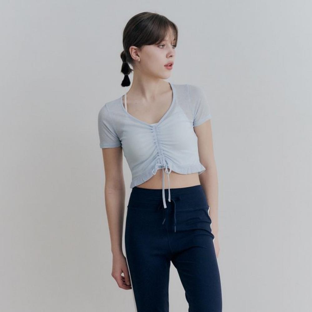 HuiT Frill DeTail T shirT hTwTs3j21T
