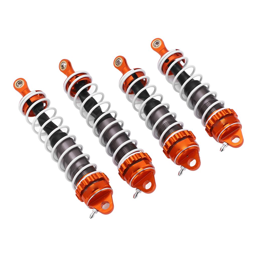 RC Shocks Replacement Damper Springs Shock Absorber Aluminum Alloy for ZD Racing 17 DBX07(Orange