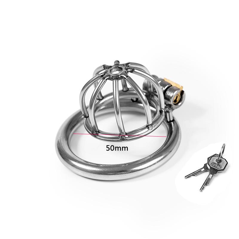 MoDi Petite cage de chasteté en métal pour homme, anneau pénien, esclave, bondage, SM, Sissy, dispositifs de chasteté pour gays, jouets sexuels pour adultes pour hommes