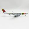 Souvenir Airplane Portuguese Airways 20cm A330 Model Metal Alloy Plane Model Diecast With Base Simulation Aircraft Collection