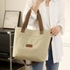 Shoulder Bag Tote Bag Women Solid Color Canvas Bag