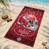 Kansas City Chiefs Beach Towel Quick Dry Sand Free Lightweight Beach Towels for Travel Swimming Camping