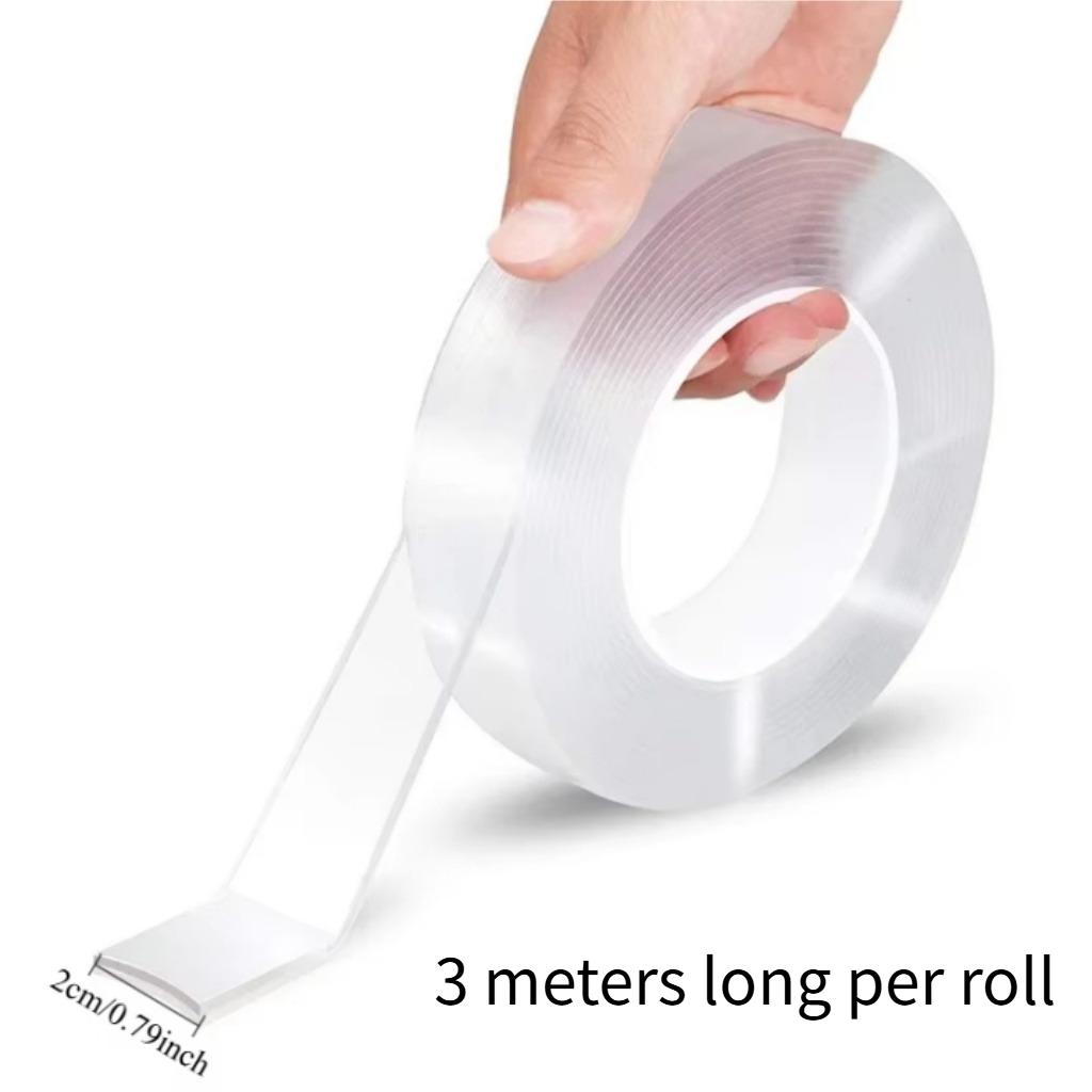 Nano Double Sided Adhesive Tape Extra Strong Glue Two Face Masking Tape Waterproof Traceless Strip Reusable Double Face Tape