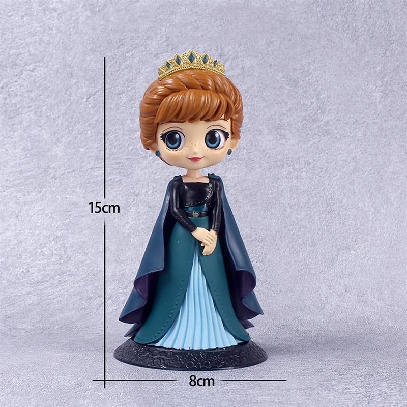 Figurină de Acțiune Elsa Anna 15cm Jucărie Model Topper Tort Decor Acasă Cadou de Ziua de Naștere