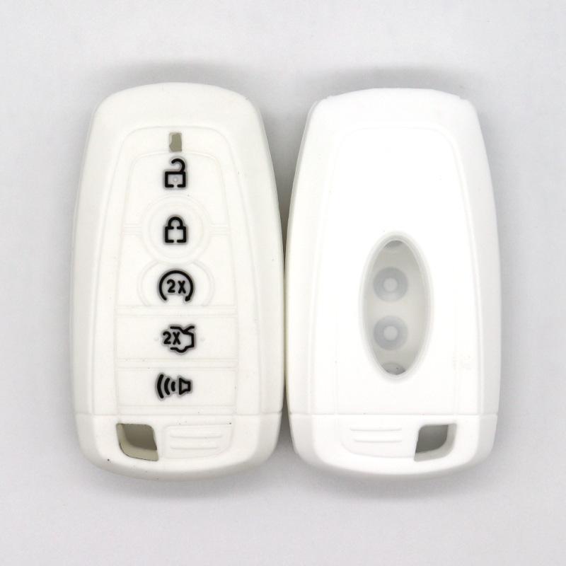 Drop-proof key cover for Ford Edge Focus Mondeo Taurus Explorer 5-key smart silicone car key case cover