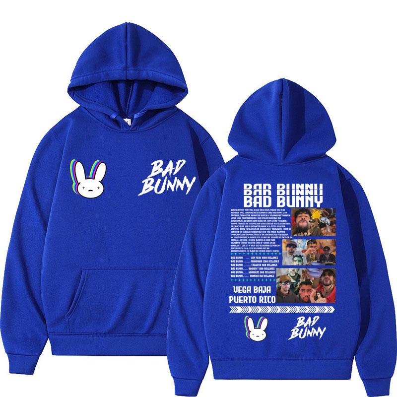 Rapper Bad Bunny Album Tour Hoodie Men Women Fashion Hoody Sweatshirt Fleece Oversized Casual Tracksuit Fans Gifts