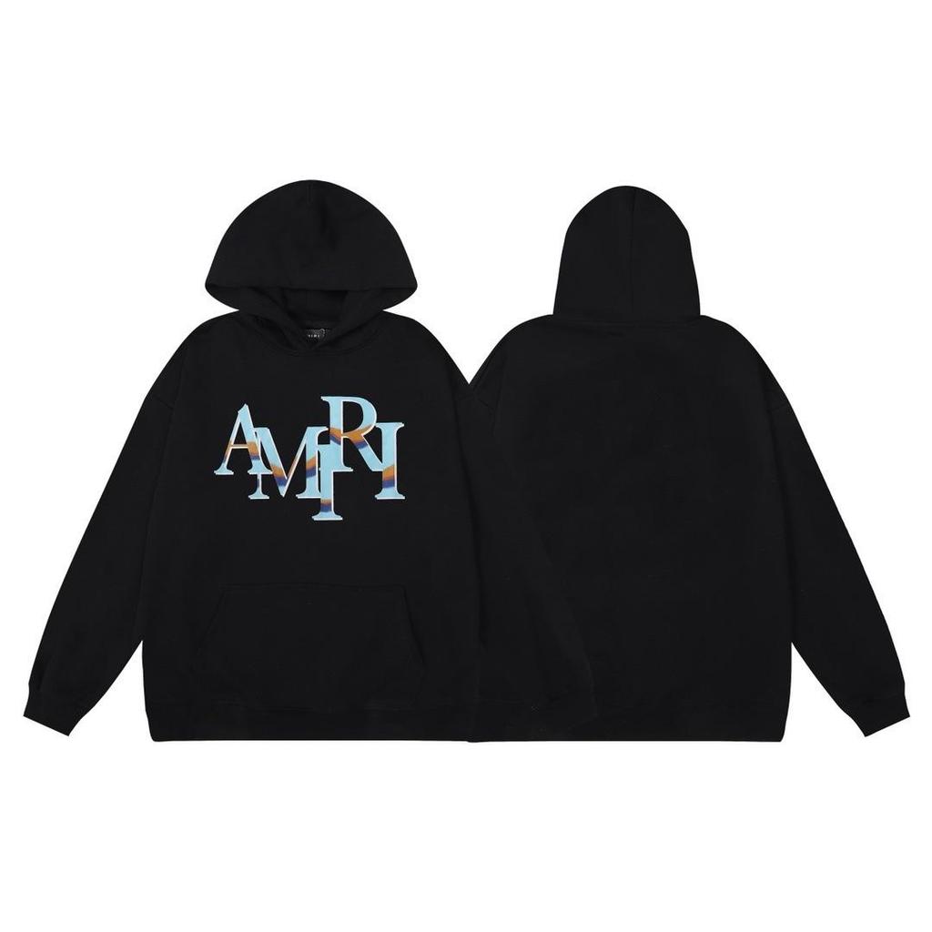 Men's Hooded Sweatshirt - American Trend, Letter Print, Cotton Terry Cloth