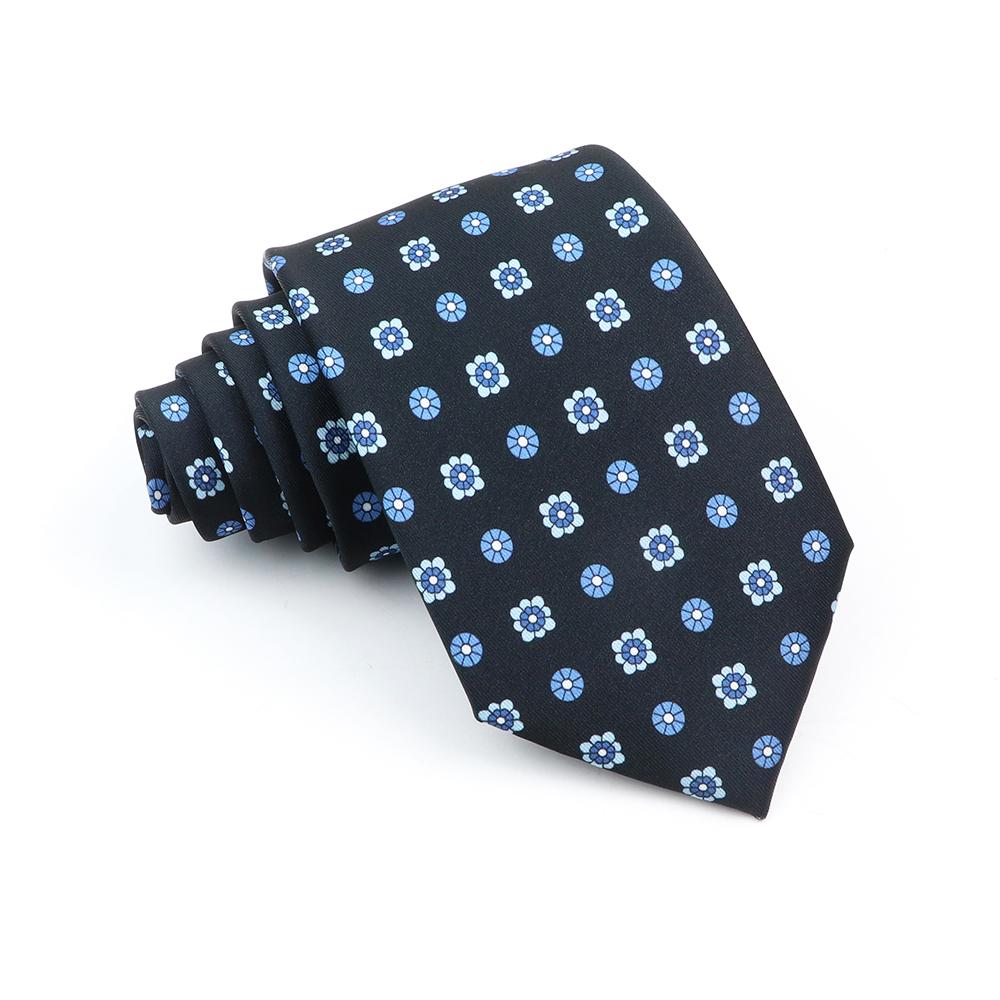 Supermjuka bohemiska sidenpolyesterslipsar för män Nyhet Design Bröllopskontor Företag Gravata tryckt slipspresent