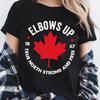 Maglietta Elbows Up Canada, Vero Nord Forte e Libero, Hockey Canadese, Maglietta Orgogliosamente Canadese, Canada Non in Vendita Maglietta, Mai il 51° Stato