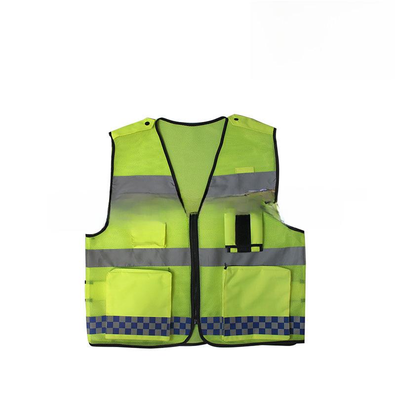 High-Visibility Reflective Safety Vest for Traffic and Construction Workers