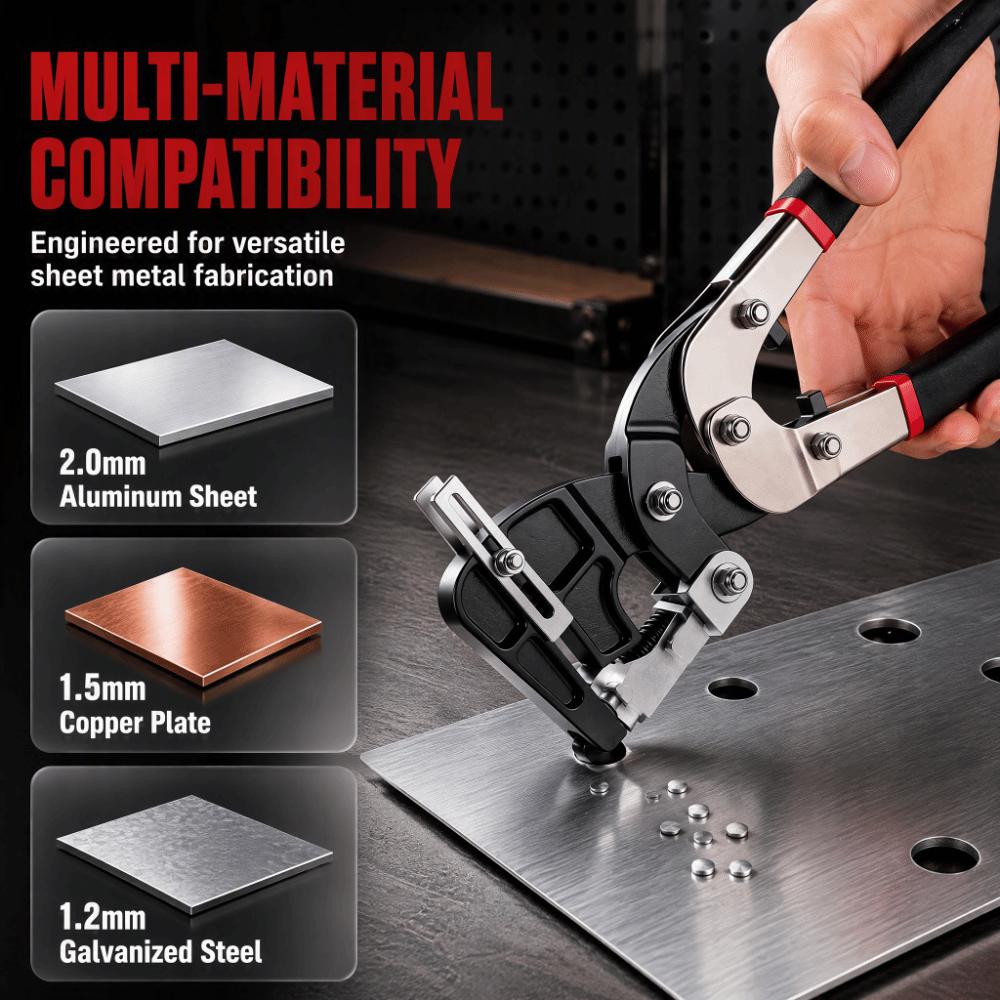 Professional Sheet Metal Hole Puncher Stainless Steel Punching Pliers Ceiling