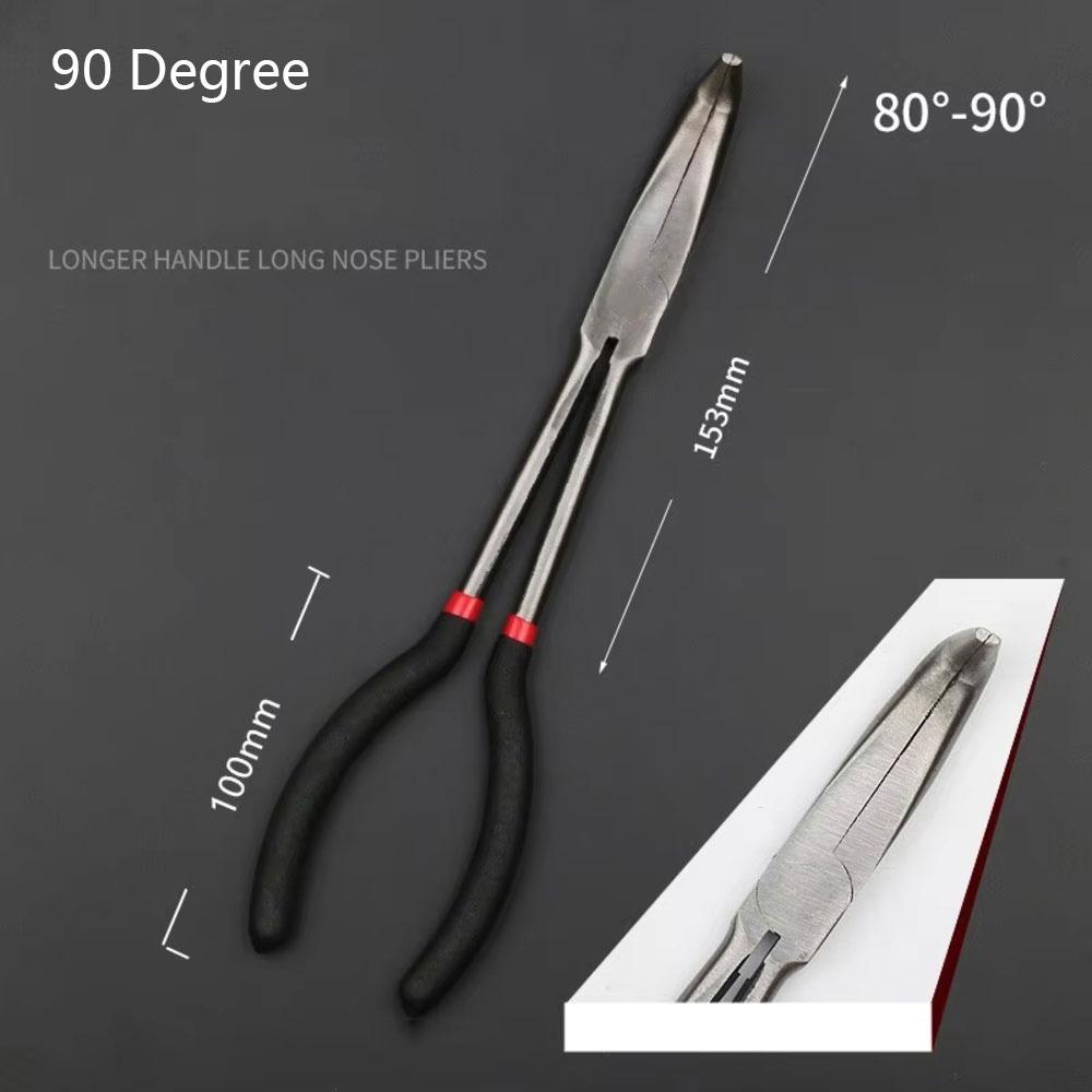 1Pcs 11 Inch Long Nose Pliers Plug Puller Pliers  for Metalworking and Precision Gripping