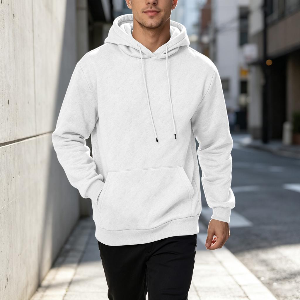 Men's Casual Loose Fit Hoodie Sweatshirt for Fall Winter Daily Wear