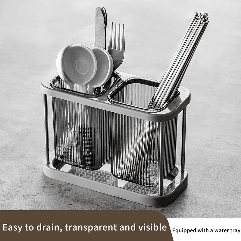 Kitchen Chopstick Rack Drain Fork Spoon Storage Box Household Chopstick Holder Drain Fork And Spoon Storage Box