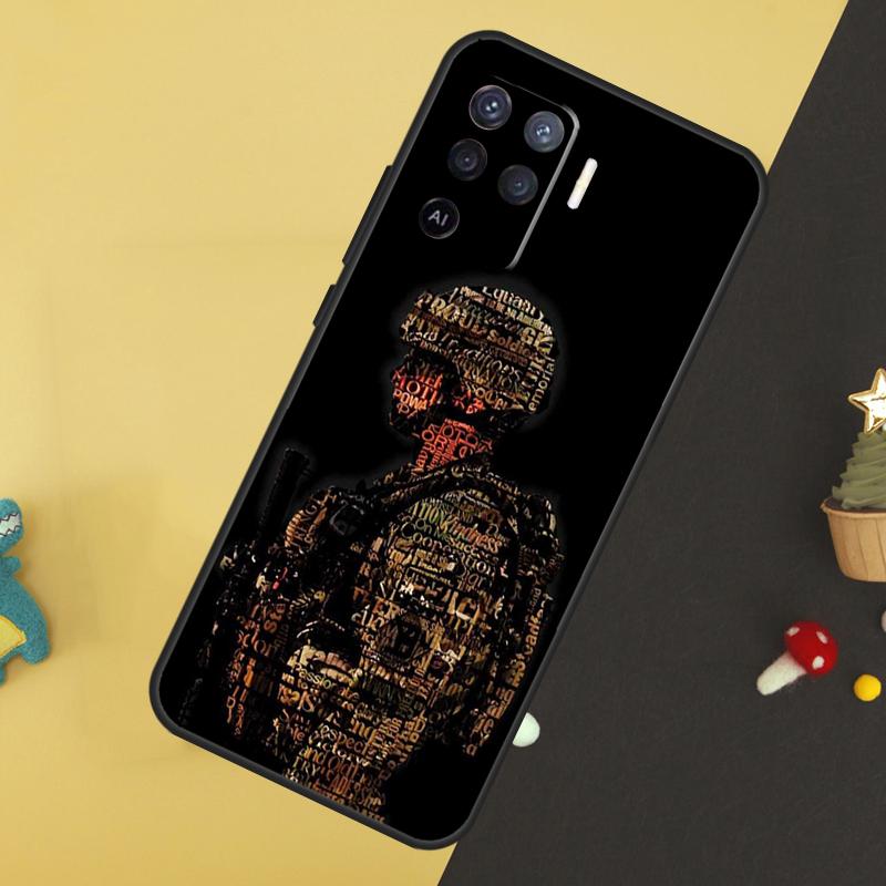 

Camo Military Army Case For Oppo A58 A78 A98 A18 A38 A74 A94 A54 A15 A17 A57 A6 A5 Pro A16 A76 A96 A40 A60 A80 OPPO A17