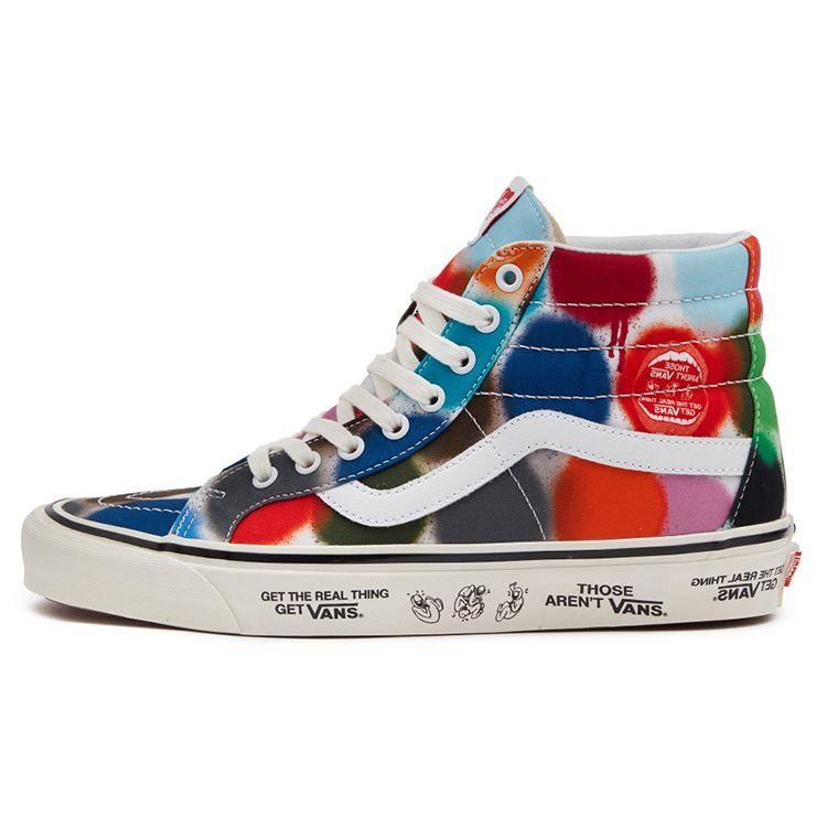Vans Sk8 Casual High-Top Skate Shoes Unisex Sneakers Blue Red White VN0A38GF9XQ