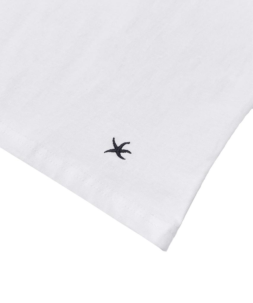 THE COLDEST MOMENT Tcm Starfish Layered T (White)