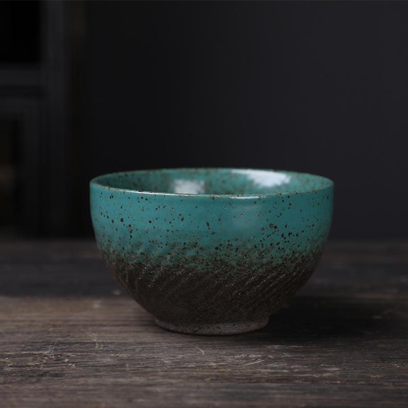 Ceramic Master Cup Kung Fu Teacup Retro Ceramic Cup Outdoor Camping Cup Household Coarse Pottery Tea Cup