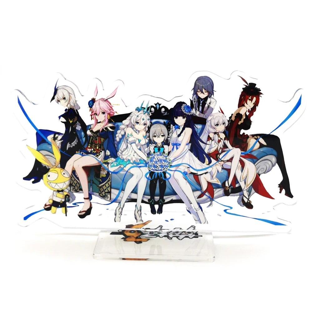 Honkai Impact Benghuai Collapse 3 Reburn Kaslana Kiana Kallen GM Acrylic Stand Standee Toy Figure