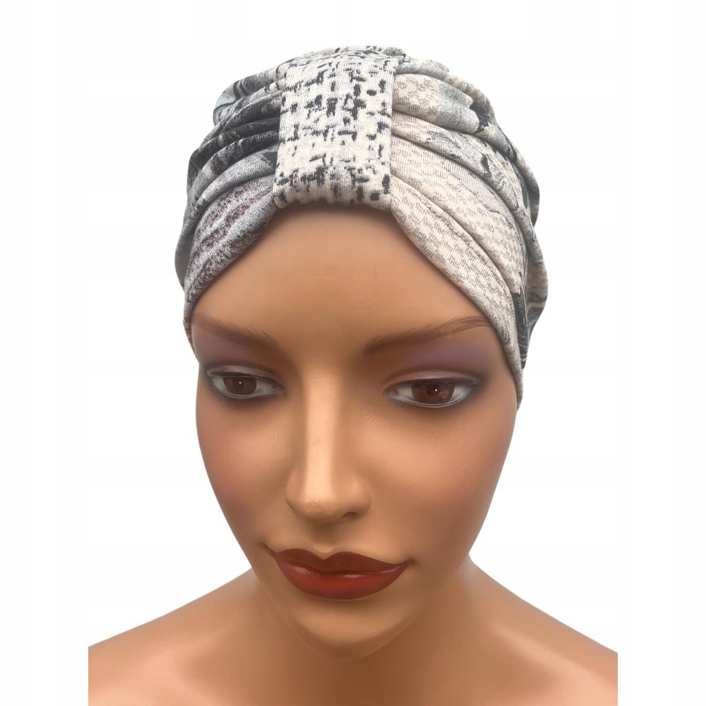 Turban Damski Emma 470 Czapka Wkładana Na Głowę Także Po Chemioterapii