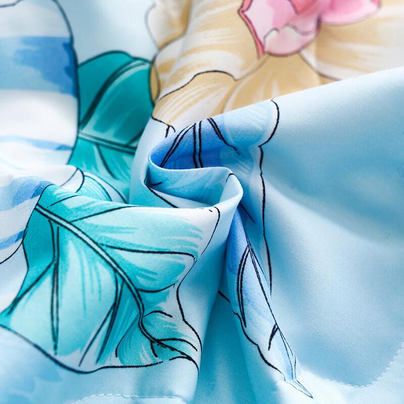 FUANNA Clear Sky Antibacterial Washable Seven-Hole Summer Quilt