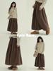 Retro Casual A-Line Woolen Slimming Skirt