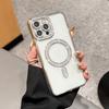 Klarer Bling-Kristall-Handyhülle Für iPhone 16 15 14 13 12 11 Pro Max Plus Für Magsafe Magnetisches Kabelloses Laden Linsenfolienabdeckung
